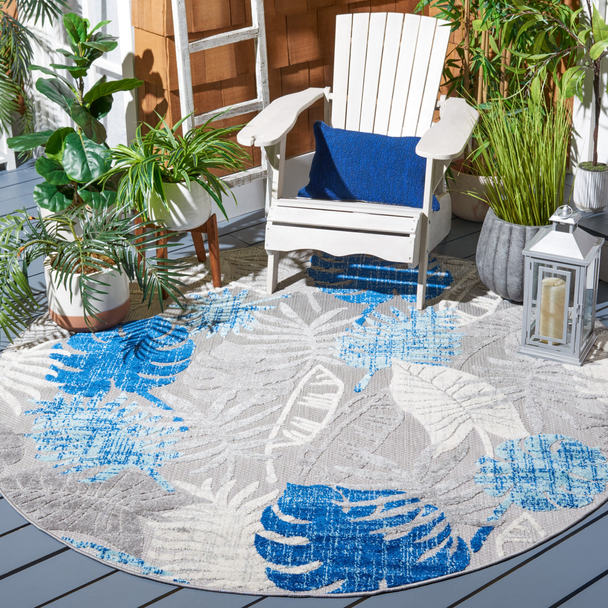 SAFAVIEH Cabana Arik Indoor/ Outdoor Waterproof Patio Floral Rug