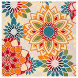 SAFAVIEH Cabana Ingke Indoor/ Outdoor Waterproof Patio Floral Rug