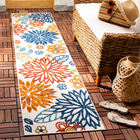 SAFAVIEH Cabana Laurel Indoor/ Outdoor Waterproof Patio Floral Rug