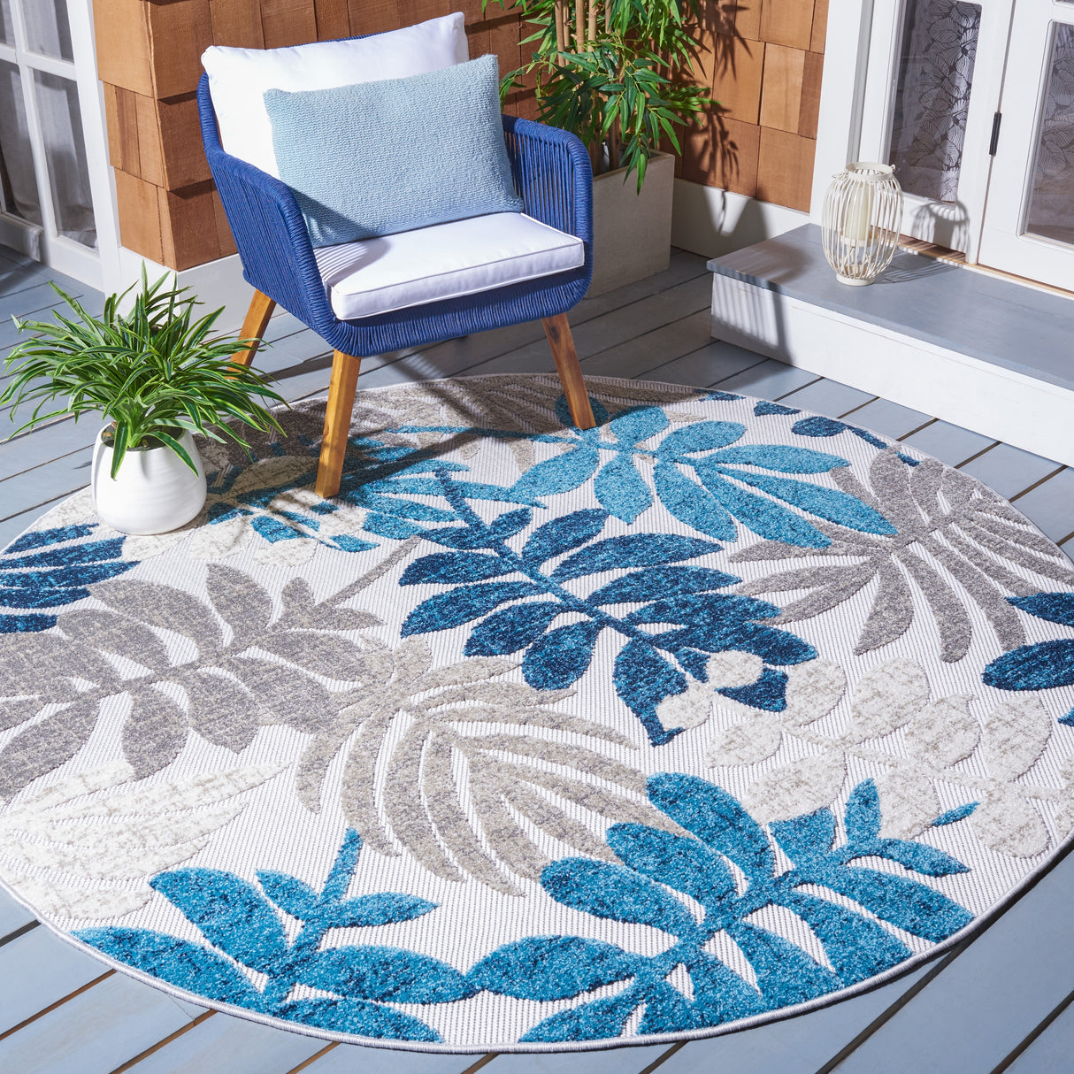 SAFAVIEH Cabana Neera Indoor/ Outdoor Waterproof Patio Floral Rug