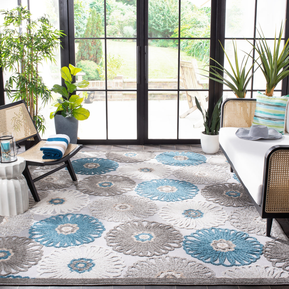 SAFAVIEH Cabana Rionach Indoor/ Outdoor Waterproof Patio Rug