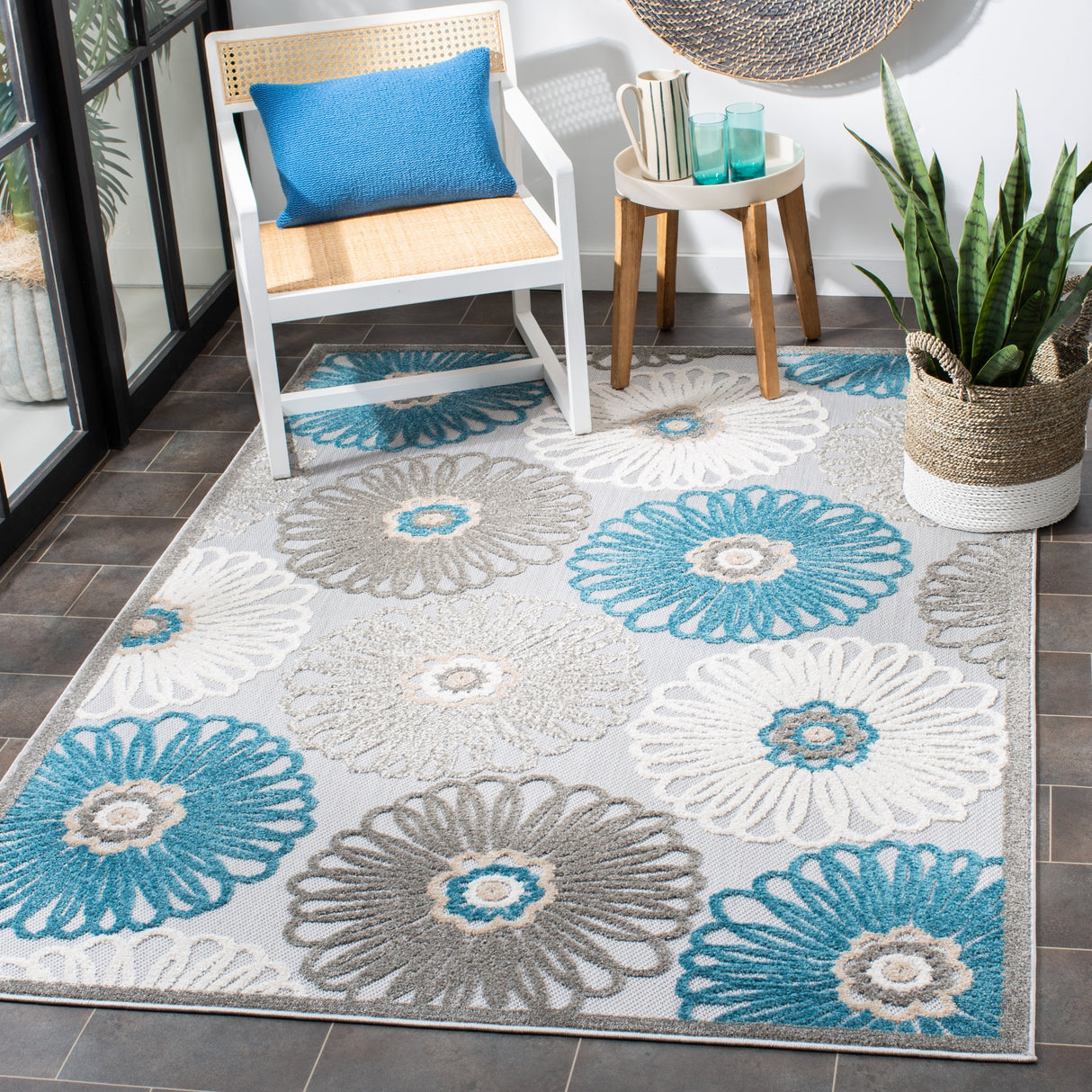 SAFAVIEH Cabana Rionach Indoor/ Outdoor Waterproof Patio Rug