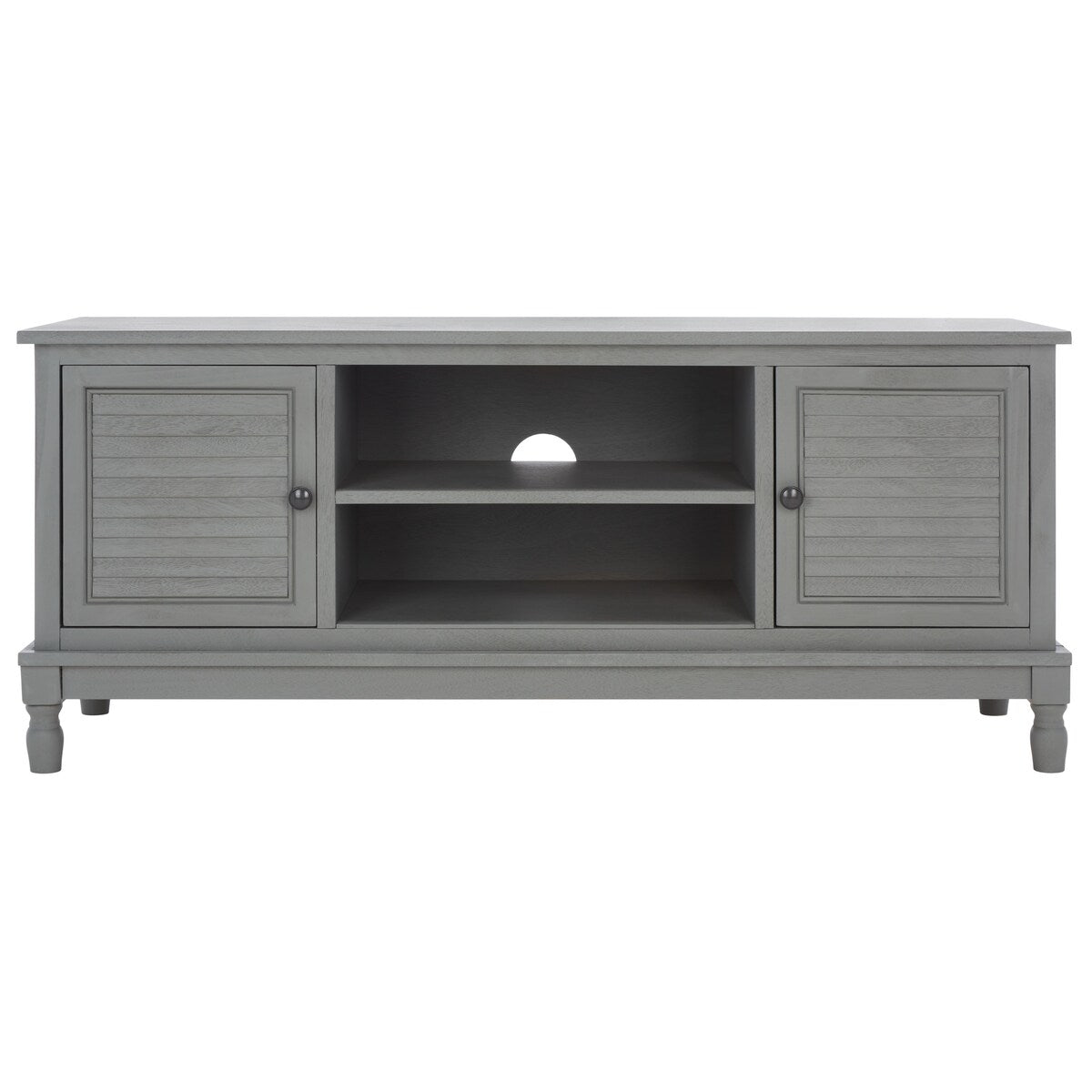 SAFAVIEH Caitlyn 2 Door 1 Shelf Media Stand - 47" W x 16" D x 20" H - 47Wx16Dx20H