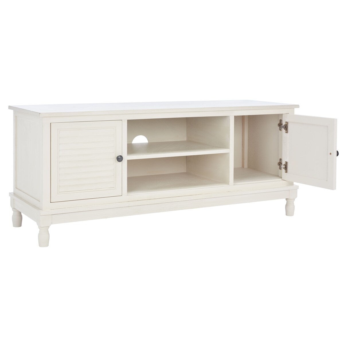 SAFAVIEH Caitlyn 2 Door 1 Shelf Media Stand - 47" W x 16" D x 20" H - 47Wx16Dx20H