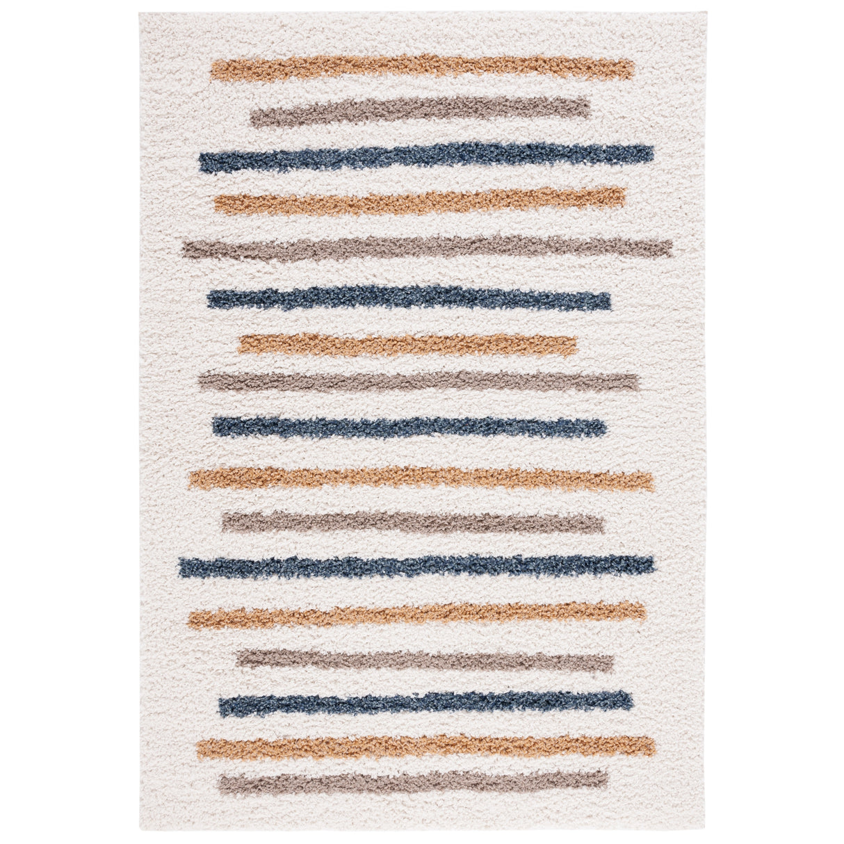 SAFAVIEH Calico Shag Daryia Stripe 1.5-inch Thick Rug