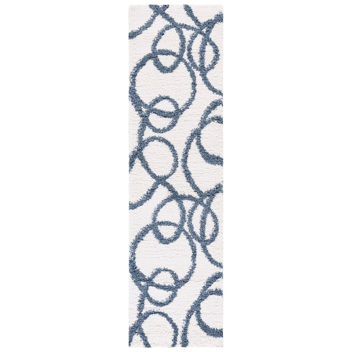 SAFAVIEH Calico Shag Engelina Abstract 1.5-inch Thick Rug