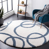 SAFAVIEH Calico Shag Engelina Abstract 1.5-inch Thick Rug