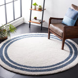 SAFAVIEH Calico Shag Zubeyde Border 1.6-inch Thick Rug