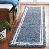 SAFAVIEH Calico Shag Zubeyde Border 1.6-inch Thick Rug