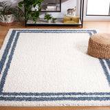 SAFAVIEH Calico Shag Zubeyde Border 1.6-inch Thick Rug