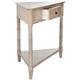 SAFAVIEH Calla Grey Corner Table - 33.9" x 17.3" x 28" - 34Wx17Dx28H