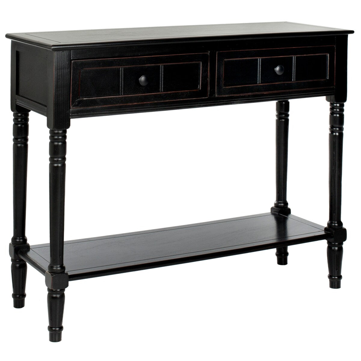 SAFAVIEH Camilla Grey 2-Drawer Console Table - 35.8" x 13.8" x 29.5" - 36Wx14Dx30H