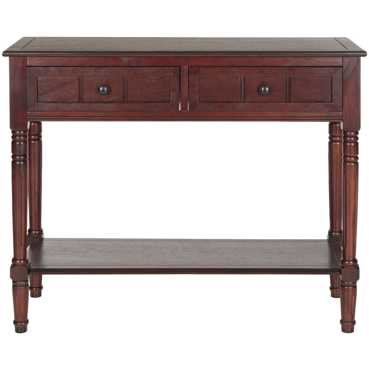 SAFAVIEH Camilla Grey 2-Drawer Console Table - 35.8" x 13.8" x 29.5" - 36Wx14Dx30H