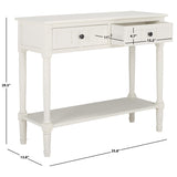 SAFAVIEH Camilla Grey 2-Drawer Console Table - 35.8" x 13.8" x 29.5" - 36Wx14Dx30H