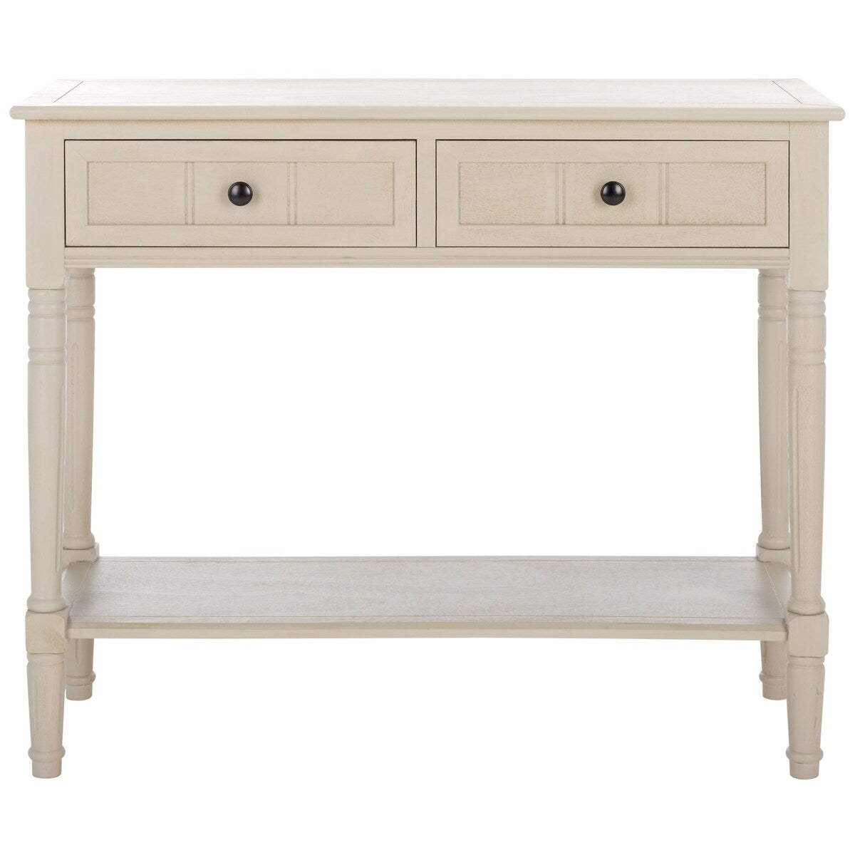 SAFAVIEH Camilla Grey 2-Drawer Console Table - 35.8" x 13.8" x 29.5" - 36Wx14Dx30H