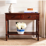 SAFAVIEH Camilla Grey 2-Drawer Console Table - 35.8" x 13.8" x 29.5" - 36Wx14Dx30H