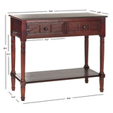 SAFAVIEH Camilla Grey 2-Drawer Console Table - 35.8" x 13.8" x 29.5" - 36Wx14Dx30H