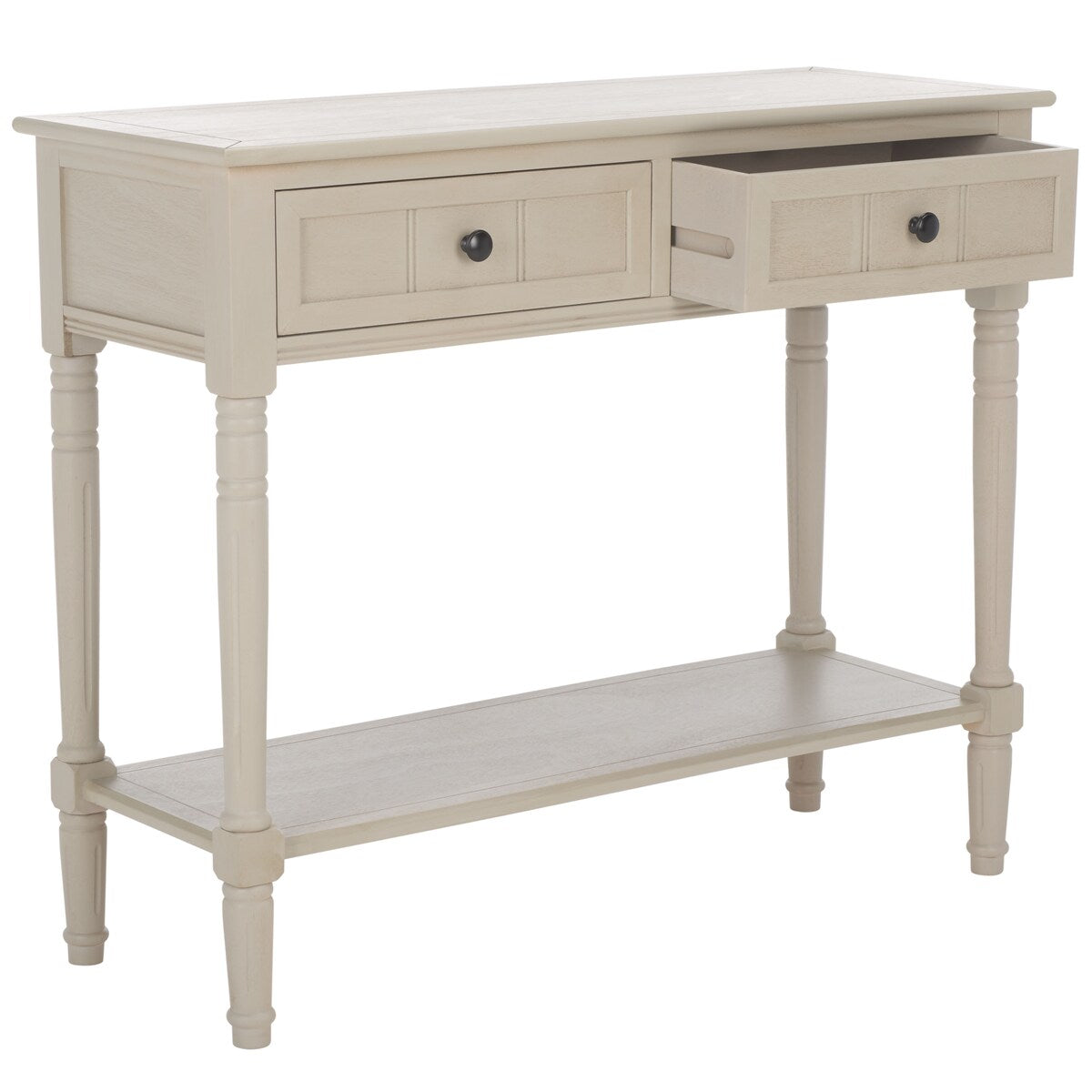 SAFAVIEH Camilla Grey 2-Drawer Console Table - 35.8" x 13.8" x 29.5" - 36Wx14Dx30H