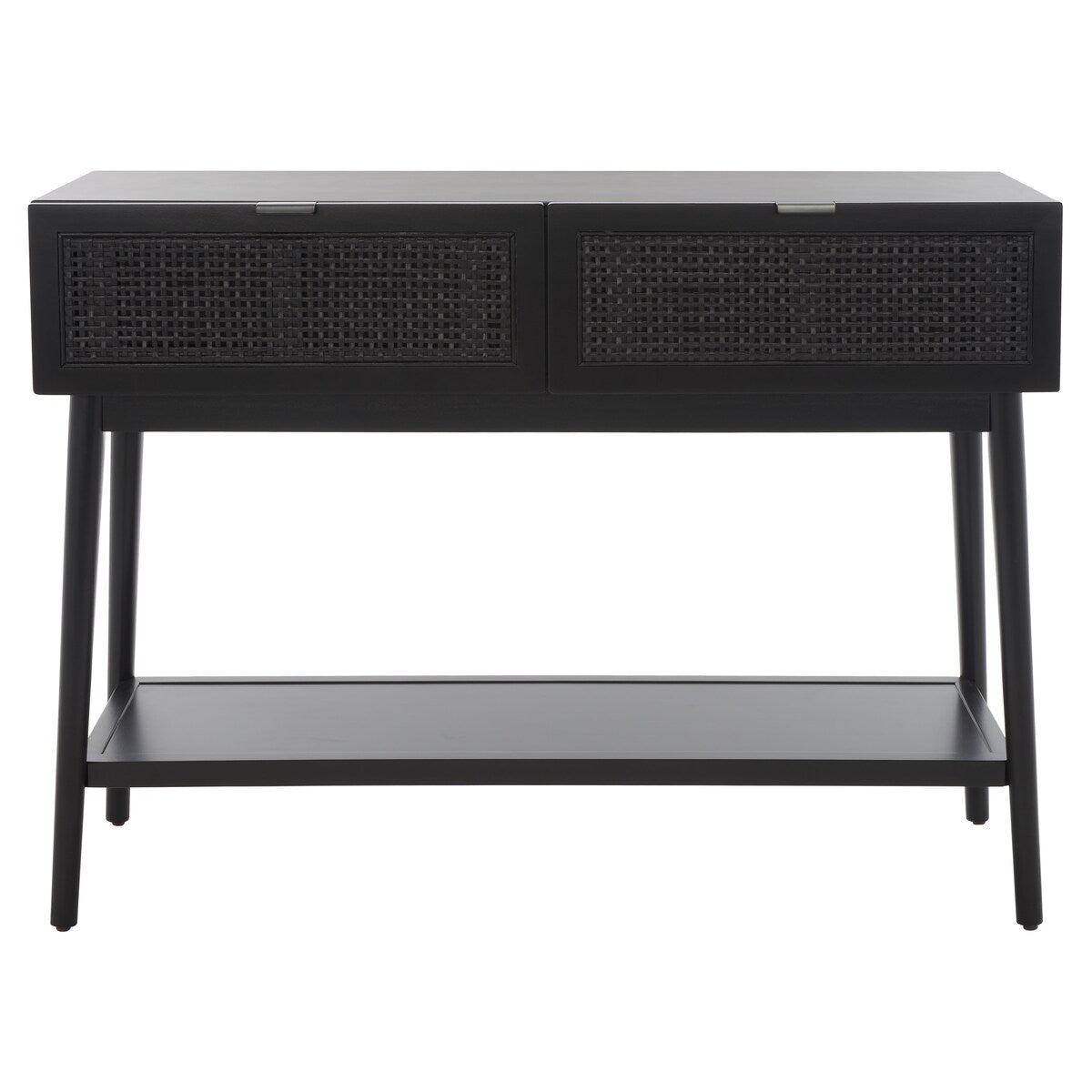 SAFAVIEH Capitola 2-Drawer Rattan Console Table - 42 In. W x 14 In. D x 31 In. H - 42Wx14Dx31H