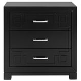 SAFAVIEH Caren 3-Drawer Greek Key Nightstand