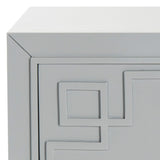 SAFAVIEH Caren 3-Drawer Greek Key Nightstand