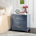 SAFAVIEH Caren 3-Drawer Greek Key Nightstand