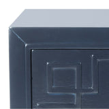 SAFAVIEH Caren 3-Drawer Greek Key Nightstand