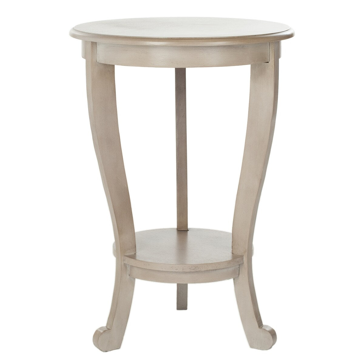 SAFAVIEH Carlotta Grey Pedestal Side Table - 18.1" x 18.1" x 26" - 18Wx18Dx26H