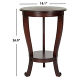 SAFAVIEH Carlotta Grey Pedestal Side Table - 18.1" x 18.1" x 26" - 18Wx18Dx26H