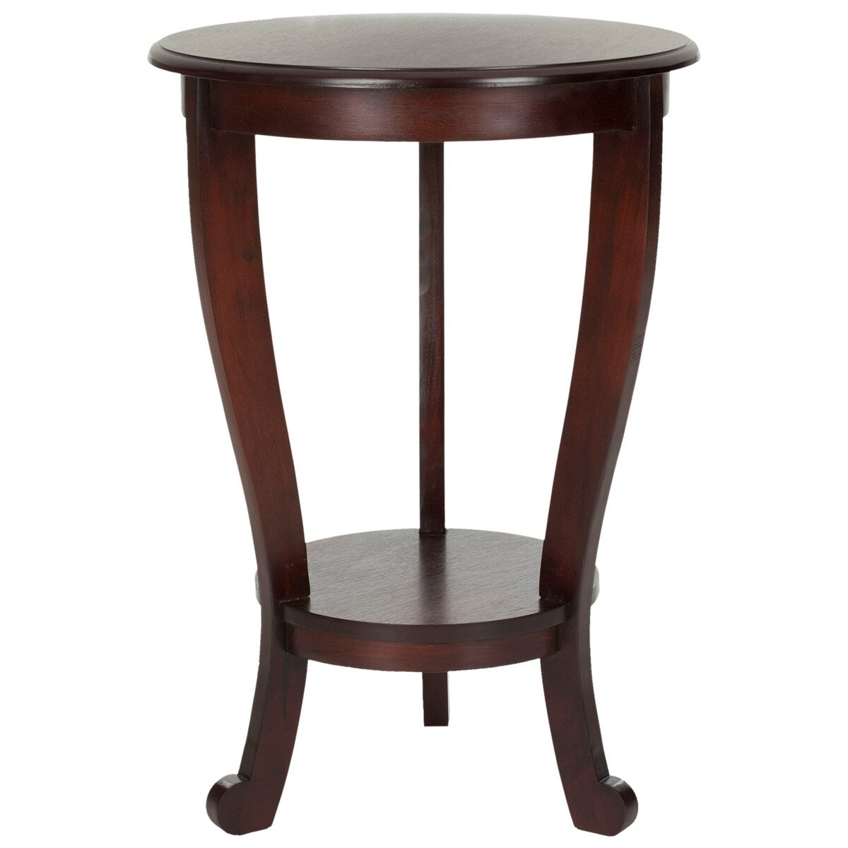 SAFAVIEH Carlotta Grey Pedestal Side Table - 18.1" x 18.1" x 26" - 18Wx18Dx26H