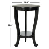 SAFAVIEH Carlotta Grey Pedestal Side Table - 18.1" x 18.1" x 26" - 18Wx18Dx26H