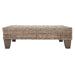 SAFAVIEH Caron Washed Natural Wicker Bench - 41" W x 28" D x 12" H - 41Wx28Dx12H