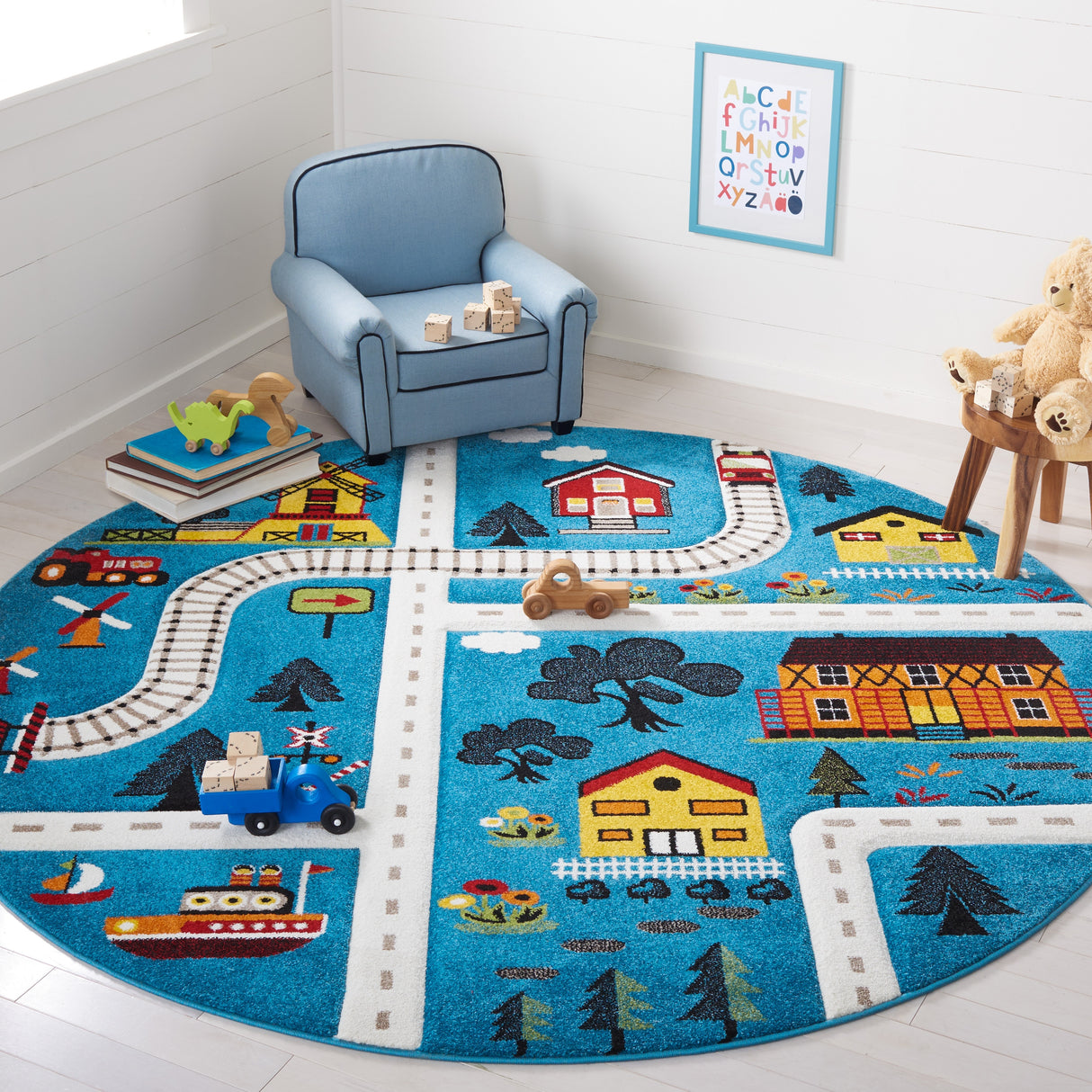 SAFAVIEH Carousel Kids Aliz Transitional Rug