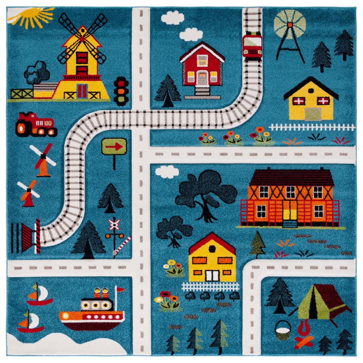 SAFAVIEH Carousel Kids Aliz Transitional Rug