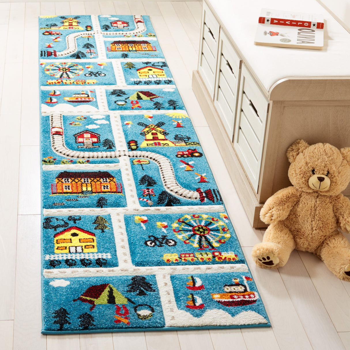 SAFAVIEH Carousel Kids Aliz Transitional Rug