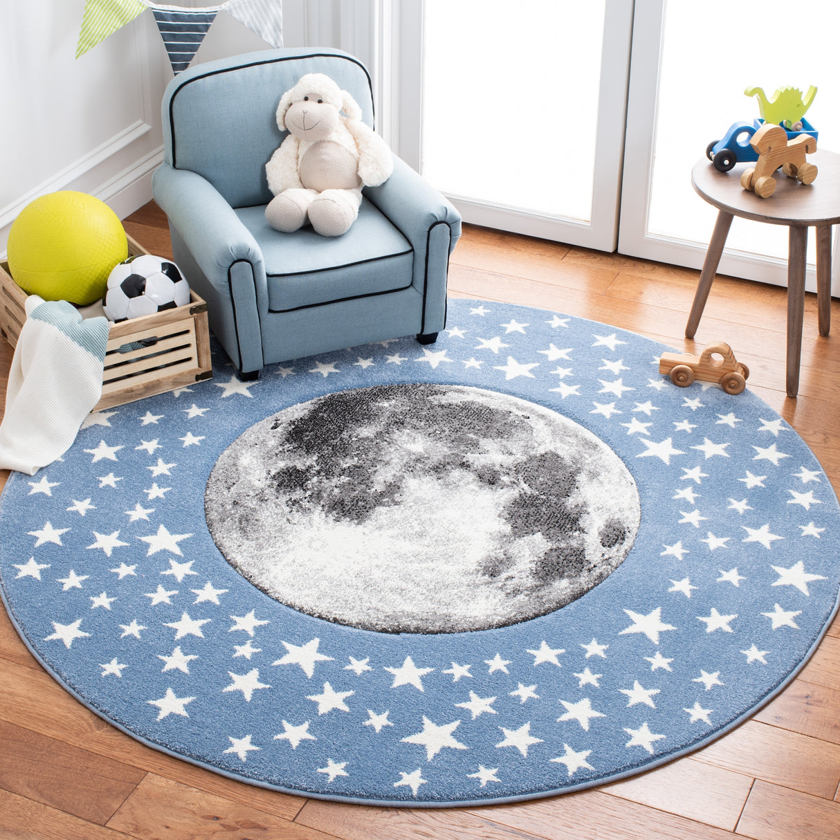 SAFAVIEH Carousel Kids Atsumi Moon Rug