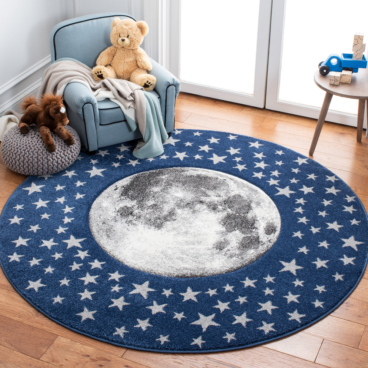 SAFAVIEH Carousel Kids Atsumi Moon Rug