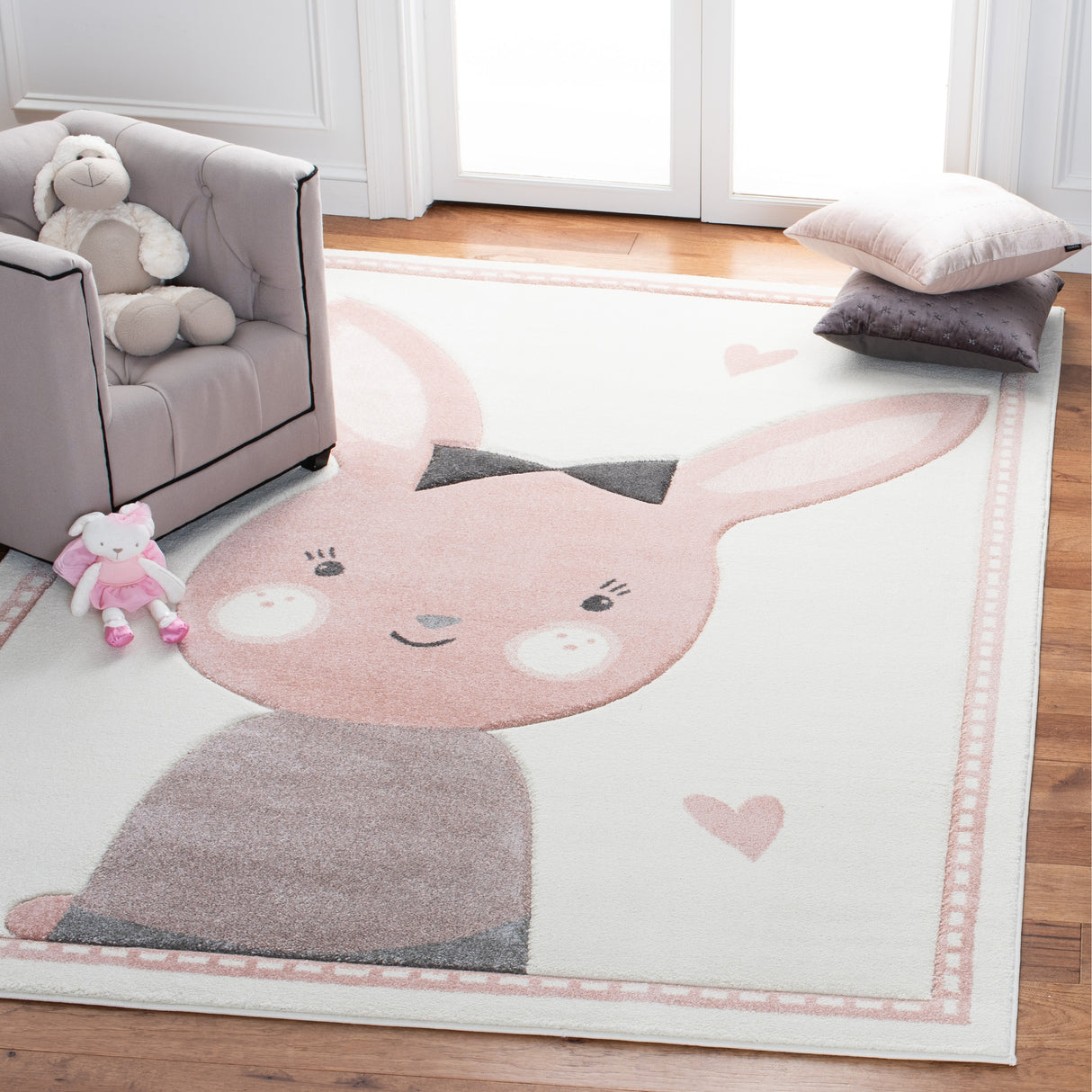 SAFAVIEH Carousel Kids Codrina Bunny Rug