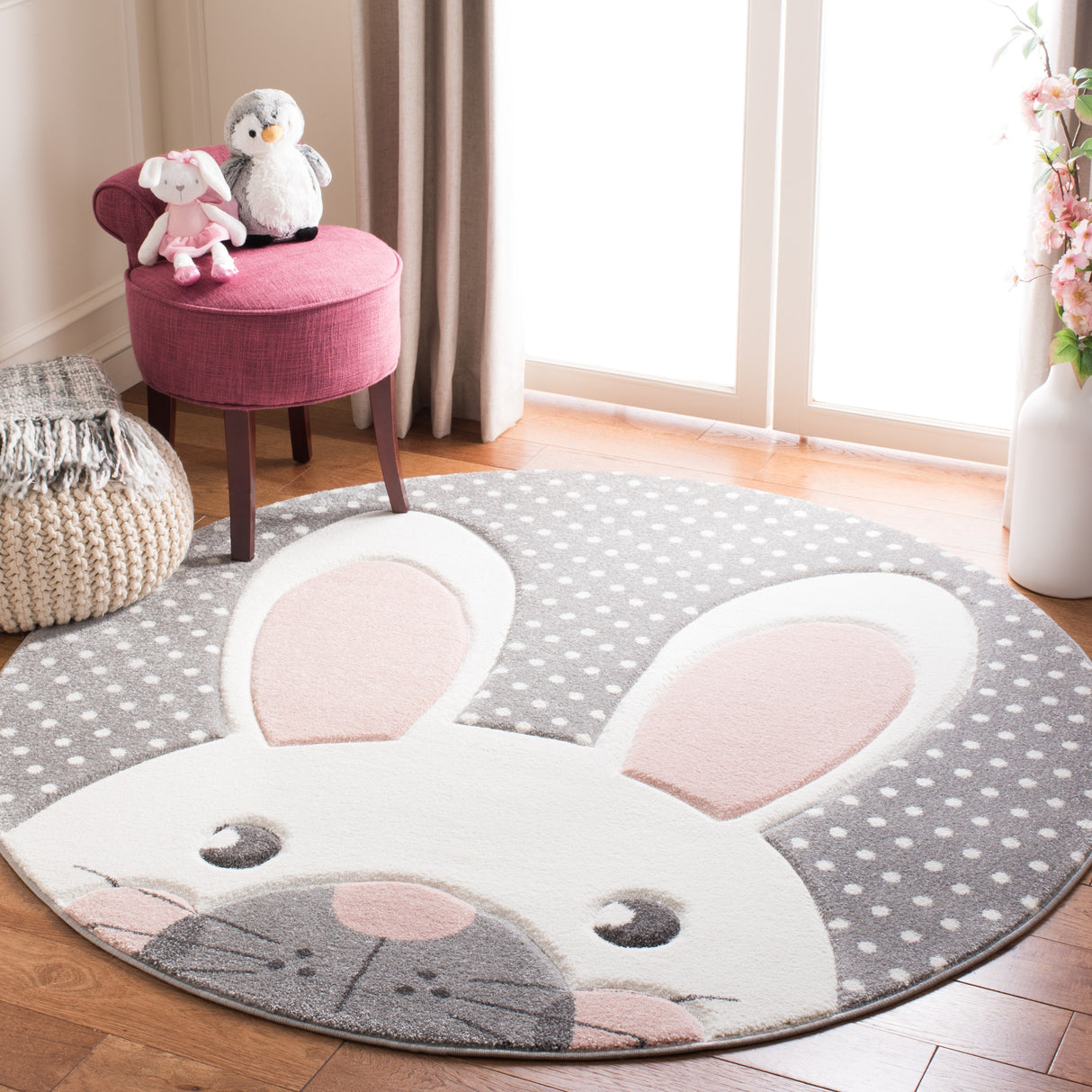 SAFAVIEH Carousel Kids Jurgita Bunny Ears Rug