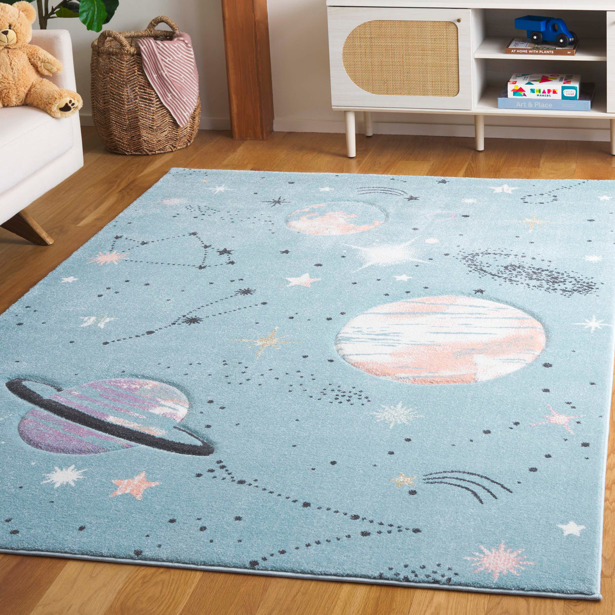 SAFAVIEH Carousel Kids Katre Solar System Rug