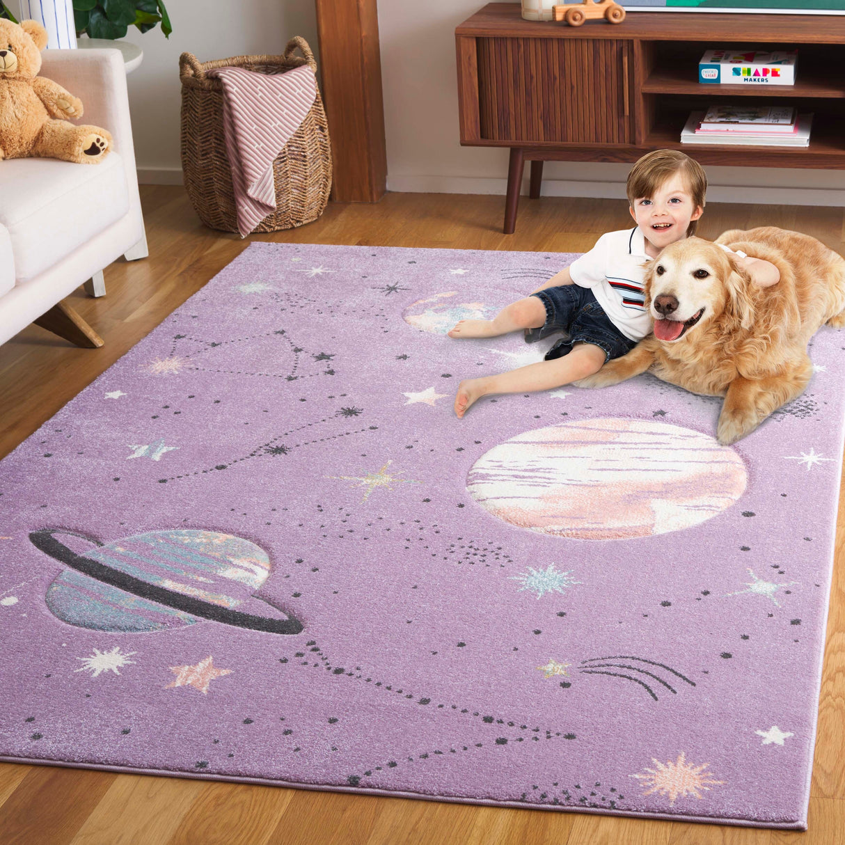 SAFAVIEH Carousel Kids Katre Solar System Rug