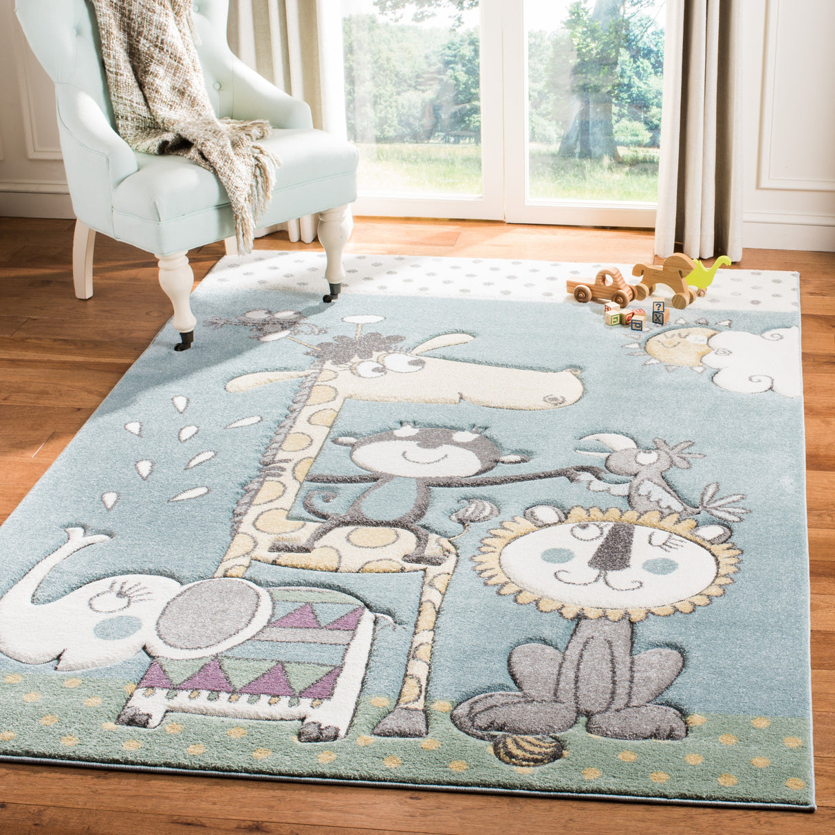 SAFAVIEH Carousel Kids Ljerka Animal Rug