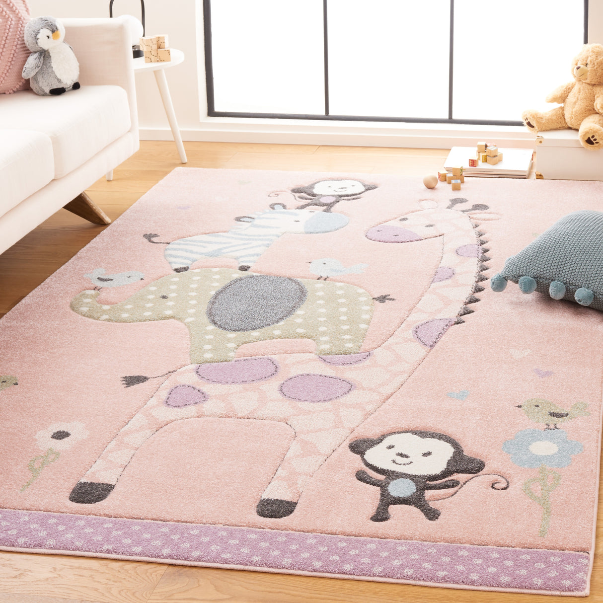 SAFAVIEH Carousel Kids Miharu Animal Rug