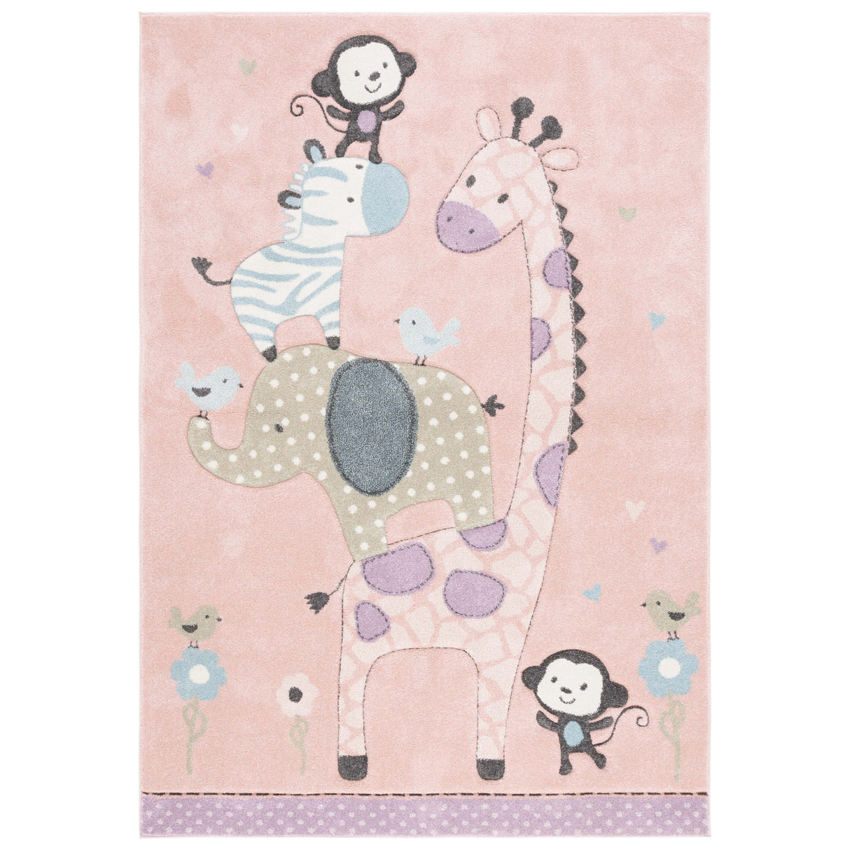 SAFAVIEH Carousel Kids Miharu Animal Rug