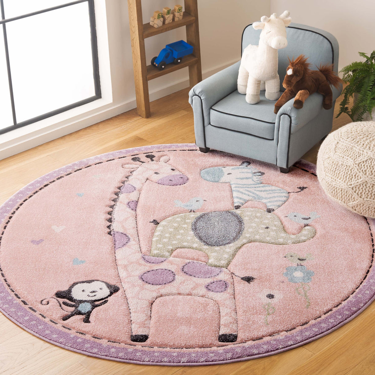 SAFAVIEH Carousel Kids Miharu Animal Rug