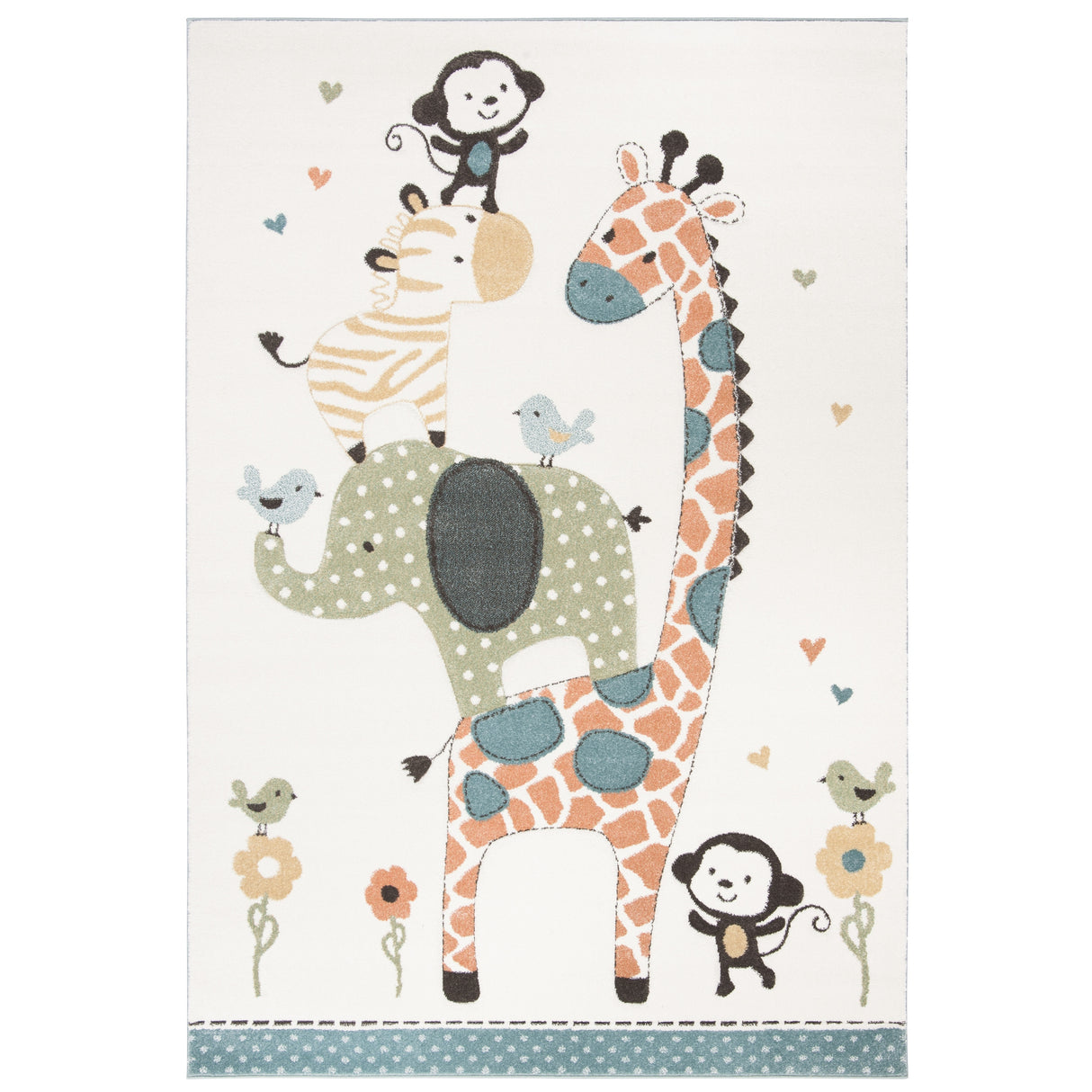 SAFAVIEH Carousel Kids Miharu Animal Rug