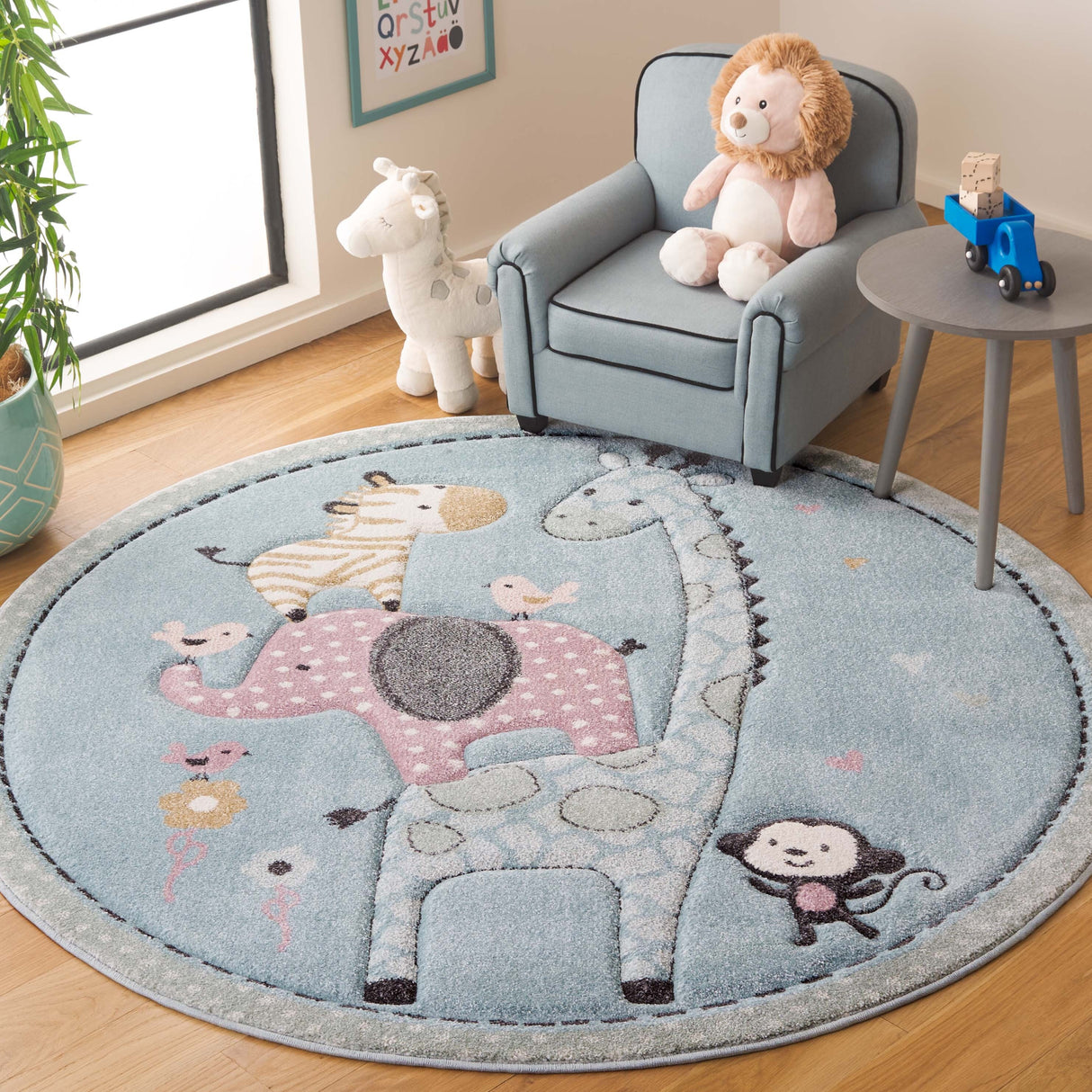 SAFAVIEH Carousel Kids Miharu Animal Rug