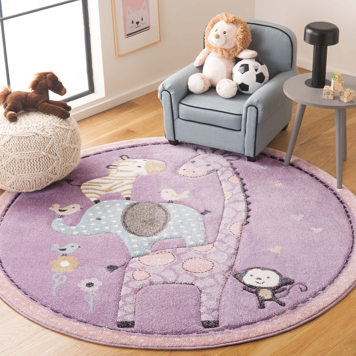 SAFAVIEH Carousel Kids Miharu Animal Rug