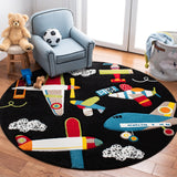 SAFAVIEH Carousel Kids Mindra Airplane Rug