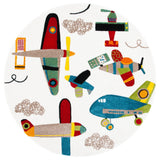 SAFAVIEH Carousel Kids Mindra Airplane Rug